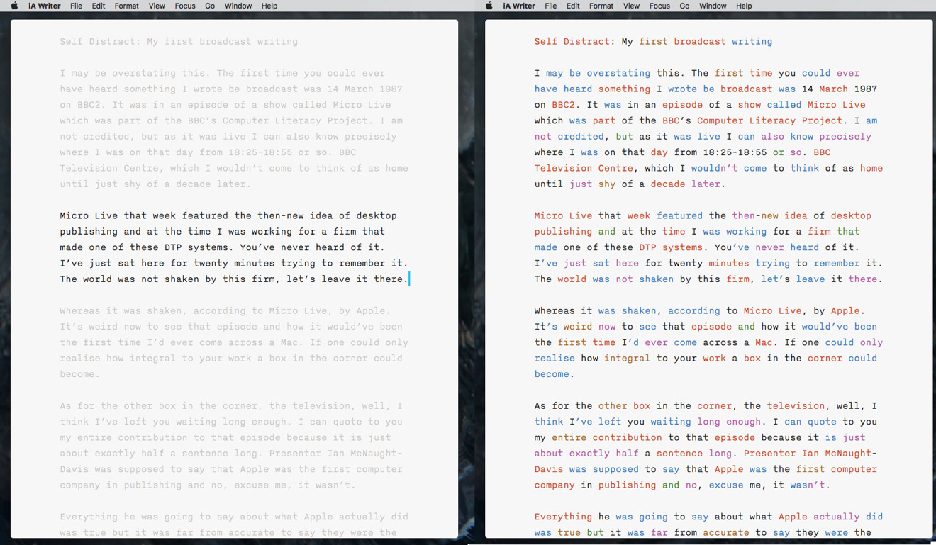 iA Writer screenshot 3